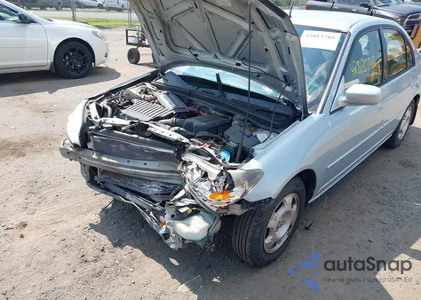 2004 Honda Civic Hybrid из США, поврежденный, VIN JHMES956X4S015650